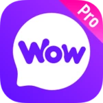 Logo of WOW Pro- Live Video Chat android Application 